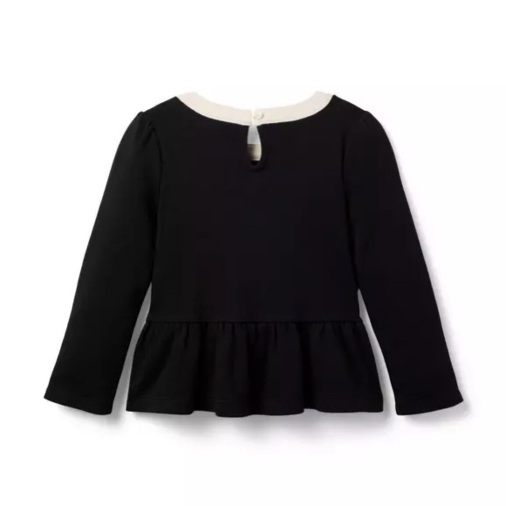 Janie & Jack Bow Peplum Top Size 7 - Picture 2 of 7